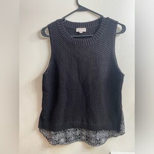 Loft sweater vest size large petite
